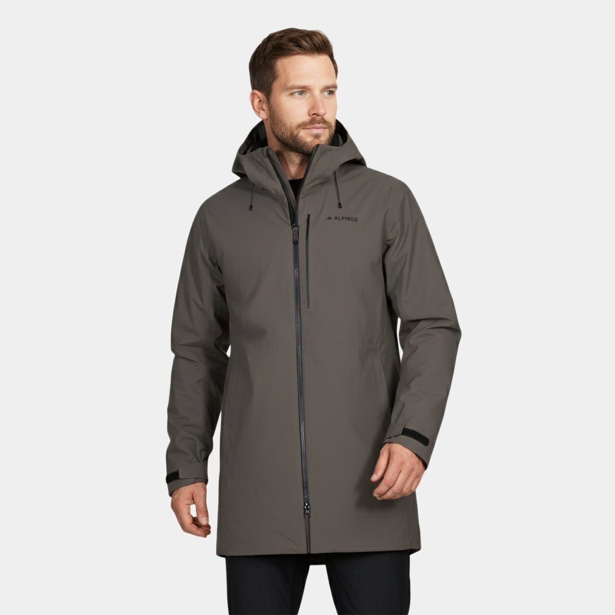 Płaszcz przejściowy męski Alpinus Ararat oliwkowy wodoodporności i oddychalność 10000 jesień, wiosna, zima 2XL