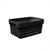 Akcesoria i części AGD - PLAST TEAM Koszyk PLAST TEAM Seoul 60230804 Czarny - miniaturka - grafika 1