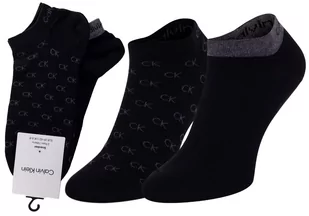 CALVIN KLEIN SKARPETKI STOPKI MĘSKIE 2 PARY BLACK 701218715 001 - Rozmiar: 39-42 - Skarpetki męskie - miniaturka - grafika 1