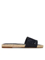 Espadryle damskie - Tommy Hilfiger Espadryle Knit Mesh Espadrille Flat Sandal FW0FW08744 Granatowy - miniaturka - grafika 1