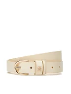 Paski - Tommy Hilfiger Pasek Damski Essential Effortless 2.5 Go AW0AW16836 Écru - miniaturka - grafika 1