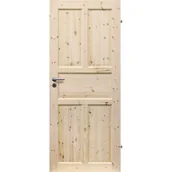 Drzwi wewnętrzne - Skrzydło wewnętrzne LONDYN LUX 80P sosna pełne RADEX - miniaturka - grafika 1