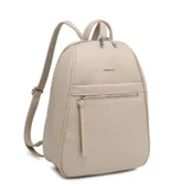 Plecaki - Beżowy Stylowy Miejski Plecak Damski LUIGISANTO Skóra Ekologiczna - miniaturka - grafika 1