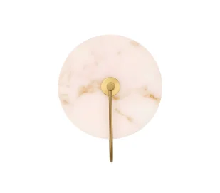 Stylowy kinkiet Lunalith w stylu art deco z marmurkowym szkłem - Lampy ścienne - miniaturka - grafika 1