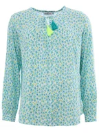 Bluzki damskie - Zwillingsherz Bluzka "Leila" w kolorze turkusowym - miniaturka - grafika 1