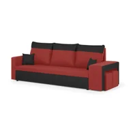 Sofy i kanapy - Kanapa sofa 3 os z funkcją spania sprężyny bonell DAKOTA2 czerwony/czarny - miniaturka - grafika 1