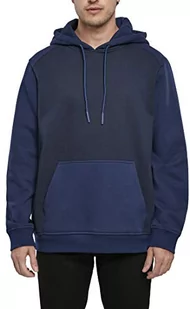 Urban Classics Męska bluza z kapturem, granatowy/ciemnoniebieski, M - Bluzy męskie - miniaturka - grafika 1