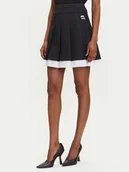 Spódnice - KARL LAGERFELD Spódnica mini A3W12021 Czarny Regular Fit - miniaturka - grafika 1