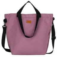 Torebki damskie - Torebka damska na ramię PETERSON duża miejska na suwak uchwyt do ręki szeroki odpinany pasek karabińczyk na klucze kieszonki na drobiazgi telefon mo.. - miniaturka - grafika 1