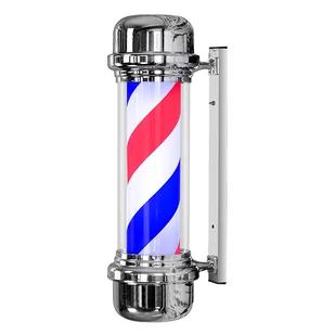 Słupek plafon barberski znak lampa srebrny 100cm - Meble fryzjerskie - miniaturka - grafika 2