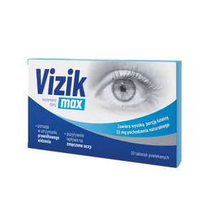 Zdrovit Vizik max, 30 tabletek, ZDROVIT 3605221 - Wzrok i słuch - miniaturka - grafika 1