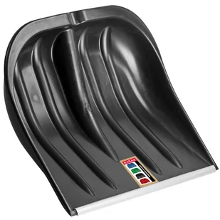 Szufla do śniegu bez trzonka, czarna, aluminiowe okucie - Łopaty do śniegu - miniaturka - grafika 1