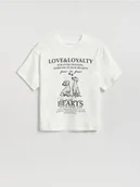 Koszulki dla dziewczynek - Reserved - T-shirt z nadrukiem - wielobarwny - miniaturka - grafika 1