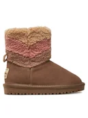 Buty dla dziewczynek - Pepe Jeans Śniegowce PGS50201 Brązowy - miniaturka - grafika 1
