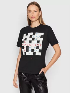 Koszulki i topy damskie - Love Moschino T-Shirt W4H0617M 3876 Czarny Regular Fit - grafika 1