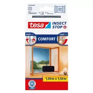 Moskitiery - Tesa Tape Moskitiera okienna przeciw owadom Comfort 1,3x1,5m czarna 55388-00021- (55388-00021-00) - miniaturka - grafika 1