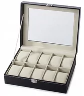 Pudełka i szkatułki - Pudełko / Etui / Szkatułka / Kuferek Na 10 Zegarków / Biżuterię - miniaturka - grafika 1