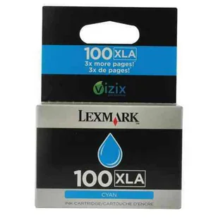 14N1093 LEXMARK 100XLA WKŁAD ATRAMENTOWY CYJAN - Tusze oryginalne - miniaturka - grafika 1