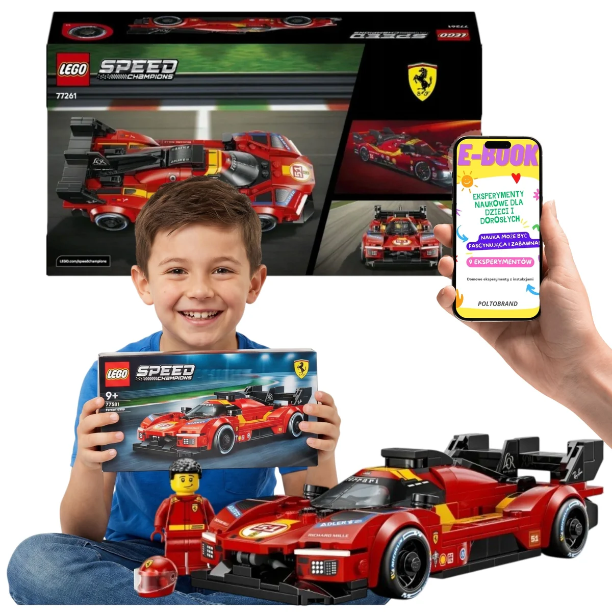 LEGO Speed Champions Ferrari 499P 77261 Model Wyścigowy