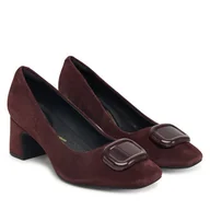 Czółenka - Czółenka Clarks Fernie Trim 26183038 Bordowy - miniaturka - grafika 1