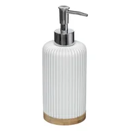 Mydelniczki i dozowniki mydła - 5five Simply Smart Dozownik na mydło w płynie NATUREO biały 174540A - miniaturka - grafika 1