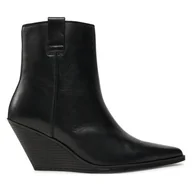 Botki damskie - Botki Bronx Xyl-A 34327-A Czarny - miniaturka - grafika 1