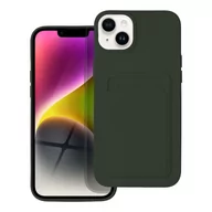 Etui i futerały do telefonów - OEM Futerał Card Case Do Iphone 14 Plus Zielony - miniaturka - grafika 1
