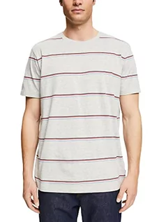 Koszulki męskie - ESPRIT Męski T-shirt, 044/jasnoszary 5, XL - grafika 1