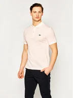 Koszulki męskie - Lacoste Polo PH4012 Różowy Slim Fit - miniaturka - grafika 1