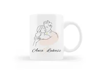 Kubki - Kubek personalizowany z imionami na Walentynki - 330ml - miniaturka - grafika 1