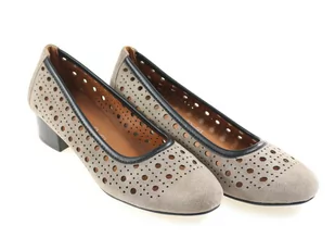 Półbuty damskie M. Daszyński SA200-9 szary/ khaki - Półbuty damskie - miniaturka - grafika 3