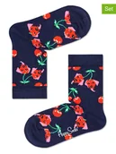 Skarpetki dla dzieci - Happy Socks Skarpety (2 pary) w kolorze czerwonym - miniaturka - grafika 1