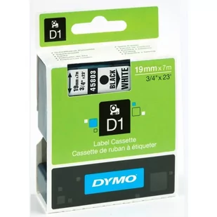 Taśma 19mm/7mm czarny /biała 45803 DYMO S0720830 - Drukarki kart i etykiet - miniaturka - grafika 1