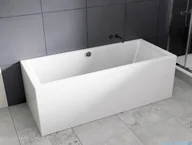 Wanny z hydromasażem - Riho Lugo Plug&Play wanna prostokątna przyścienna 170x75cm z obudową + nóżki B132019005 - miniaturka - grafika 1