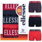 Plecaki - Ellesse Męskie bokserki Krótki plecak Stretch Cotton Regula czerwony/granatowy M - miniaturka - grafika 1