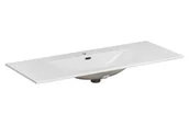 Umywalki - Comad Sky umywalka 121x46 cm wpuszczana prostokątna biały połysk SKY120/DP-8099 - miniaturka - grafika 1