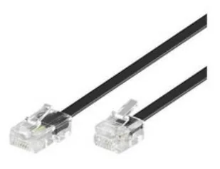 Microconnect Rj11-Rj45 6M M/M Czarny 6P/4C-8P/4C - Kable Microconnect Rj11-Rj45 6M M/M Czarny 6P/4C-8P/4C - Kable - miniaturka - grafika 1