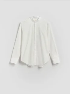 Reserved - Bawełniana koszula slim fit - biały - Koszule męskie - miniaturka - grafika 1