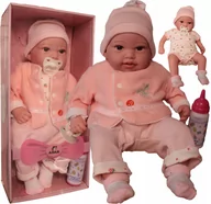 Lalki dla dziewczynek - Adar Lalka bobas 45cm z groszkiem 505841 - miniaturka - grafika 1