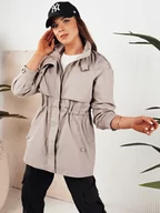 Kurtki damskie - Kurtka parka damska TILAN beżowa Dstreet TY4275-XXL - miniaturka - grafika 1