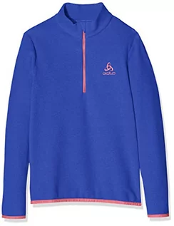 Bluzy dla chłopców - ODLO sweter midlayer 1/2 Zip Royale Kids, niebieski, 116 541829 - grafika 1