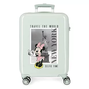 Disney Mickey y Minnie Travel The World New York Walizka kabinowa Zielony 38x55x20 cms Sztywne zapięcie z boku 34L 2 kg 4 koła Podwójne bagaż ręczny, Zielony, Talla única, Walizka kabinowa - Walizki - miniaturka - grafika 1