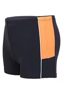 Kąpielówki dla chłopców - Modny strój kąpielowy dla chłopców, Czarny/Pomarańczowy, 152 - miniaturka - grafika 1