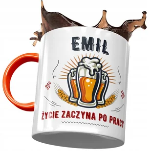 Kubek Pomarańczowy dla Emila Kolegi na Prezent z Nadrukiem ze Zdjęciem + Opakowanie na prezent (wzór 02) - Kubki Kubek Pomarańczowy dla Emila Kolegi na Prezent z Nadrukiem ze Zdjęciem + Opakowanie na prezent (wzór 02) - Kubki - miniaturka - grafika 1