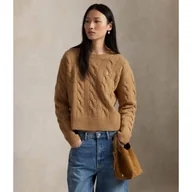 Swetry damskie - POLO RALPH LAUREN Wełniany sweter Loose fit z dodatkiem kaszmiru - miniaturka - grafika 1