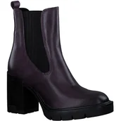 Botki damskie - Botki damskie na obcasie jesienne ocieplane skórzane Marco Tozzi 25828-39 - miniaturka - grafika 1