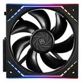 Wentylatory komputerowe - Thermalright TL-M12Q system chłodzenia komputerów Obudowa komputera Wentylator 12 cm Czarny 1 szt. - miniaturka - grafika 1