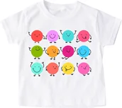 Koszulki dla dziewczynek - Koszulka w kropki dzień kropki - miniaturka - grafika 1