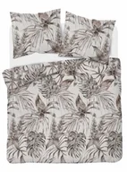 Pościel - Detexpol Pościel satynowa 220x200 4765 B beżowa liście Home Satin 54 - miniaturka - grafika 1