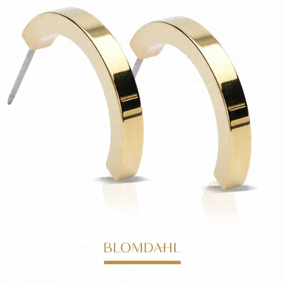 BLOMDAHL KOLCZYKI HIPOALERGICZNE Plain Curved 20 mm